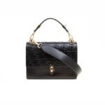 Fendi Logo Embossed Top Handle