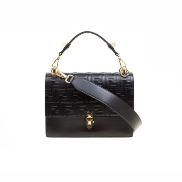 Fendi Logo Embossed Top Handle