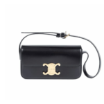Celine Triomphe Shoulder Bag In Shiny Calfskin