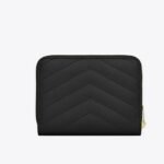 Yves Saint Laurent Monogram Compact Zip Around Wallet