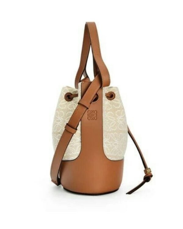 Loewe Baloon Bag In Anagram Jacquard and Calfskin