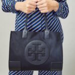 Tory Burch Ella Mini Nylon Tote All Black