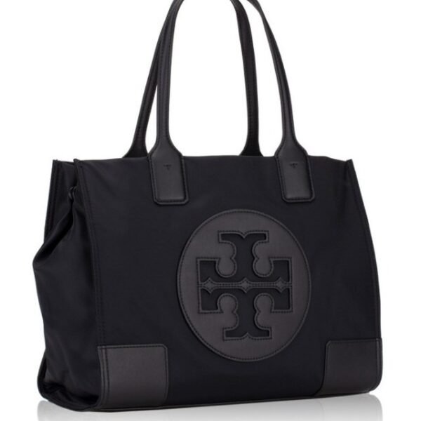 Tory Burch Ella Mini Nylon Tote All Black