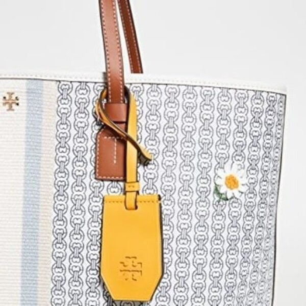 Tory Burch Gemini Link Canvas Applique Tote Bag