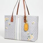 Tory Burch Gemini Link Canvas Applique Tote Bag