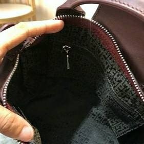 Longchamp Top Handle S Le Pliage Cuir Brandy