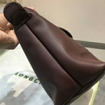 Longchamp Top Handle S Le Pliage Cuir Brandy