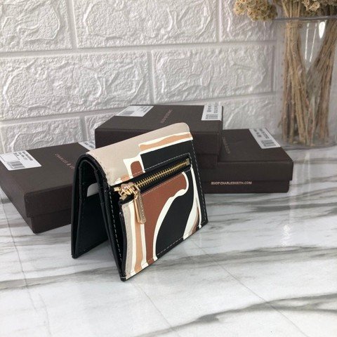 Printed Mini Short Wallet Croco