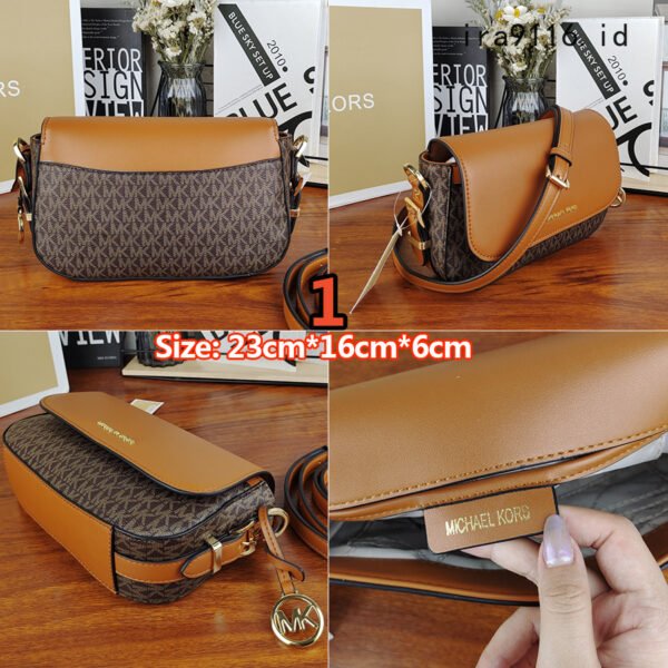 Michael Kors Signature Beford Large Flap Crossbody Bag