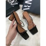Zara Slingback Wooden Heels