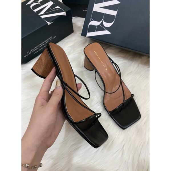 Zara Slingback Wooden Heels