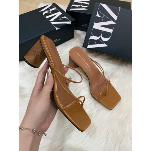 Zara Slingback Wooden Heels