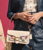 Coach Signature Floral Embroidery Tabby Shoulder Bag