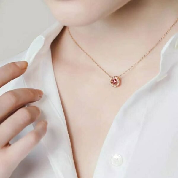 Swarovski Sparkling Dance Round Necklace