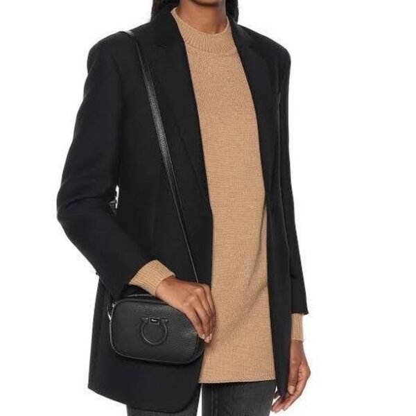 Salvatore Ferragamo Gancini Leather Camera Bag