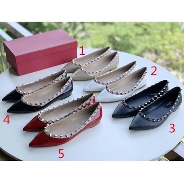Valentino Patent Rockstud Ballet Flat