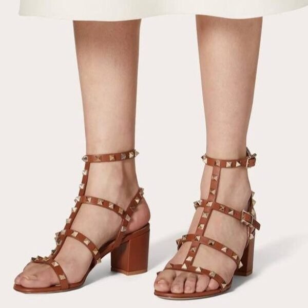 Valentino Rockstud Ankle Strap Sandal