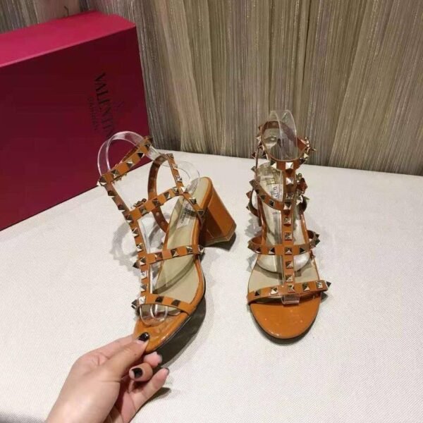 Valentino Rockstud Ankle Strap Sandal
