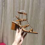 Valentino Rockstud Ankle Strap Sandal