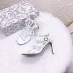 Valentino Rockstud Calfskin Ankle Strap Sandal