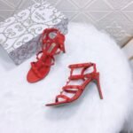 Valentino Rockstud Calfskin Ankle Strap Sandal