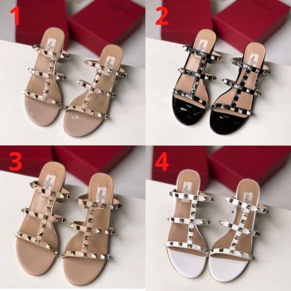 Valentino Rockstud Calfskin Leather Heels
