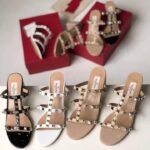Valentino Rockstud Calfskin Leather Heels