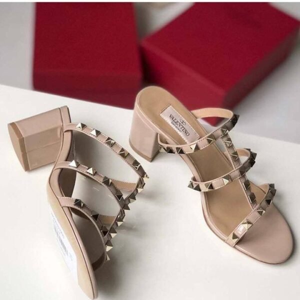 Valentino Rockstud Calfskin Leather Heels