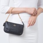 Coach Large Wristlet 19 in Signature Leather