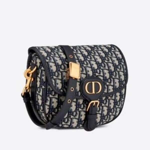 Christian Dior Bobby Bag Blue Oblique Jacquard