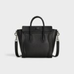 Celine Nano Luggage Bag in Drummed Calfskin