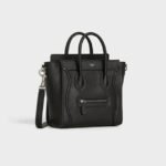 Celine Nano Luggage Bag in Drummed Calfskin