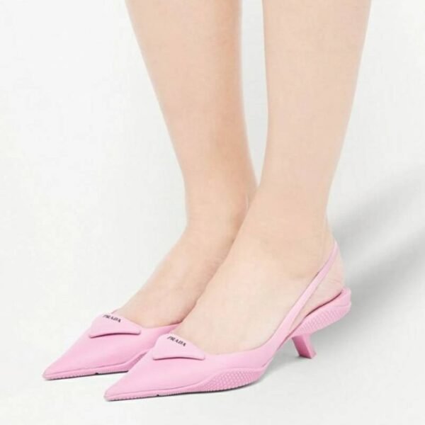 Prada Brushed Leather Slingback Pump
