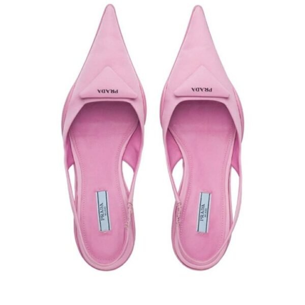 Prada Brushed Leather Slingback Pump