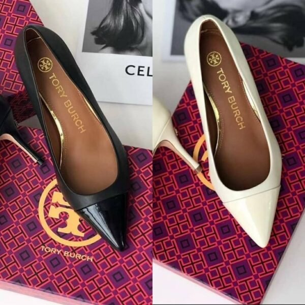 Tory Burch Patent Cap Pointed-Toe Pumps