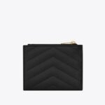 Yves Saint Laurent Monogram Zipped Card Case