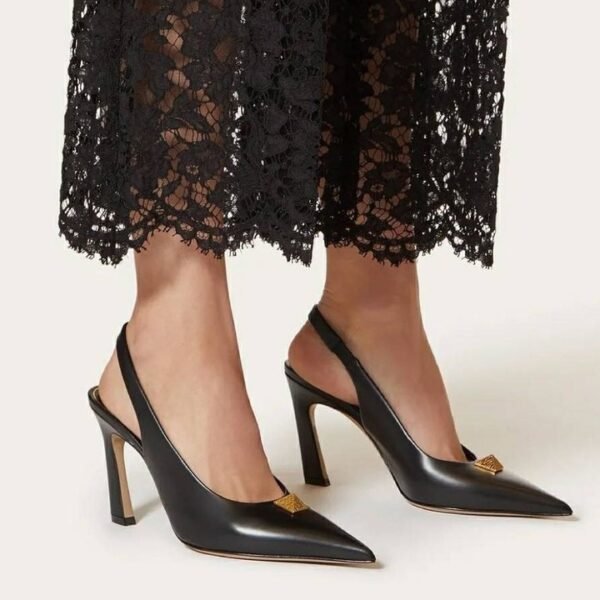 Valentino Roman Stud Slingback Pump