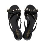 Valentino Rockstud Thong Jelly Bow Sandals