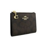 Coach Signature Snap Card Case Wallet
