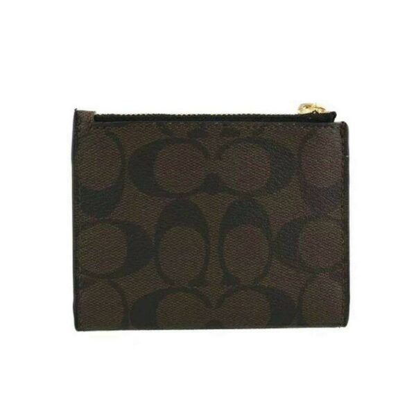 Coach Signature Snap Card Case Wallet