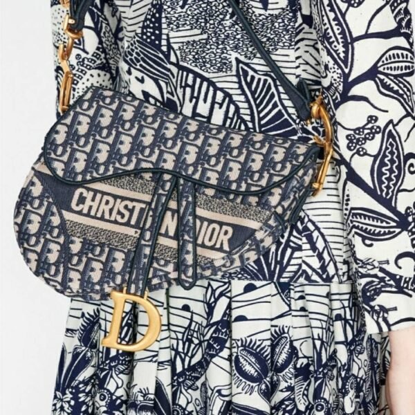 Christian Dior Saddle Bag Oblique Embroidery