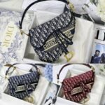 Christian Dior Saddle Bag Oblique Embroidery
