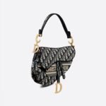 Christian Dior Saddle Bag Oblique Embroidery