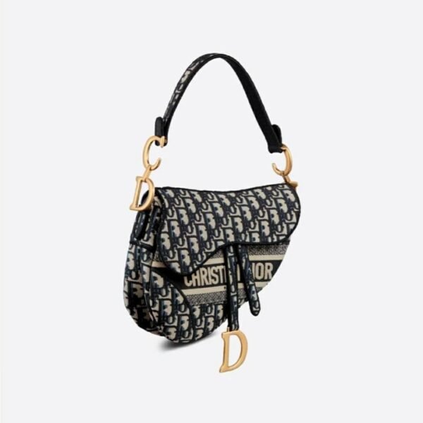 Christian Dior Saddle Bag Oblique Embroidery