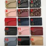 Christian Dior Saddle Flap Card Holder