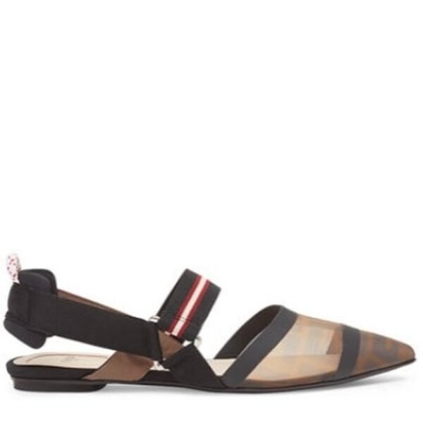 Fendi Colibri Mesh Trekking Slingback Flat