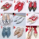 Valentino Vlogo Signature Calfskin Slingback Ballet Flat