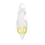 Valentino Vlogo Signature Calfskin Slingback Ballet Flat