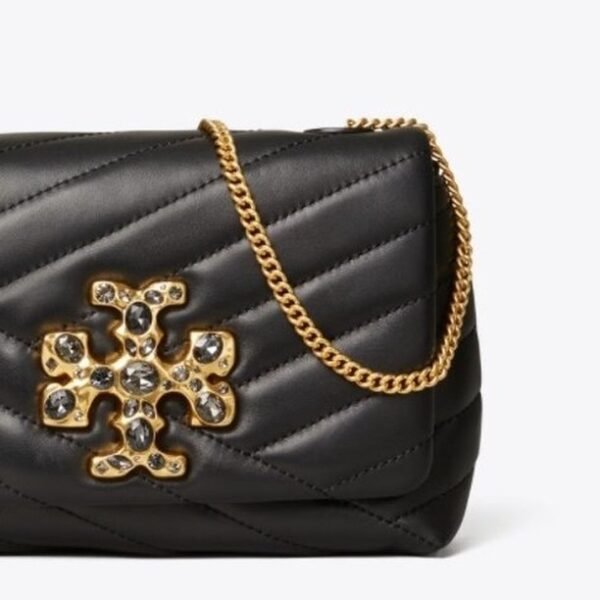 Tory Buech Kira Chevron Embellished Logo Mini Bag