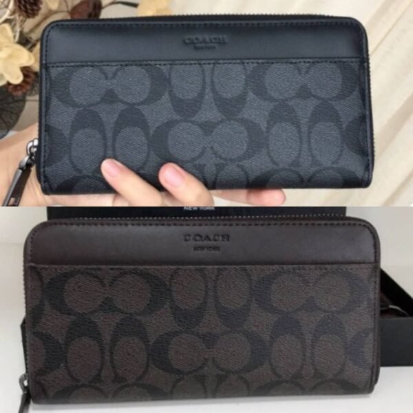 Coach Accordion Wallet in Signature Canvas